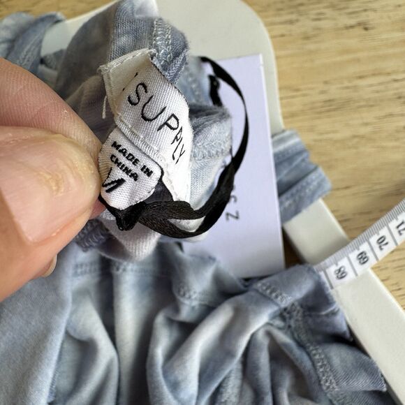 Z SUPPLY Tank Dress Cotton Jersey Medium Blue New Tie Dye Loungewear Coastal Fun - Picture 12 of 12